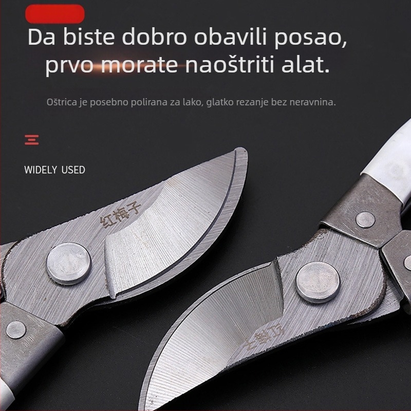 Red Plum Škarice za podrezivanje grana voća i bonsaja – oštrice od mangan čelika, drška od željeza