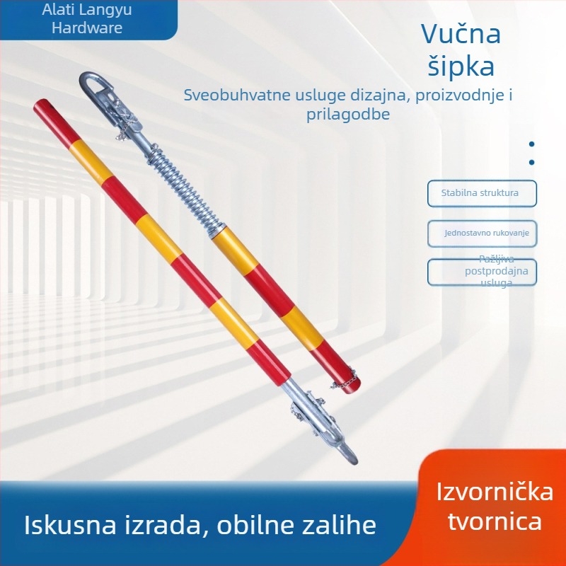 Vučna šipka s opružnim tlom za auto – zaštita od sudara straga