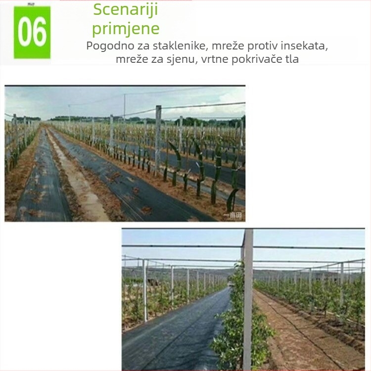 Plastični klinovi za tlo s bodljama za učvršćivanje mreže protiv korova i folije u plasteniku
