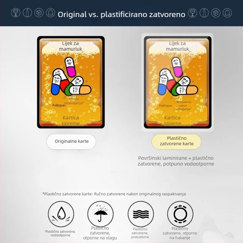 Luksuzno izdanje društvene igre za ispijanje piva uz kockice i karte – Party igra, Three Kingdoms Kill