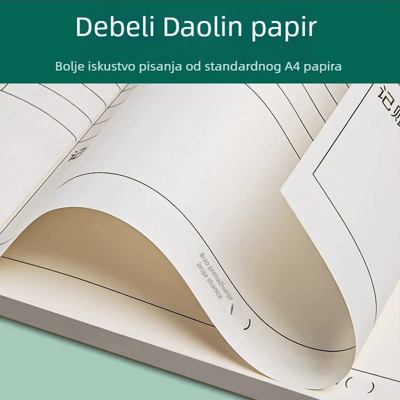 Dnevnik dnevnog poslovanja i kućne upotrebe, evidencija prihoda i rashoda za kozmetički salon.