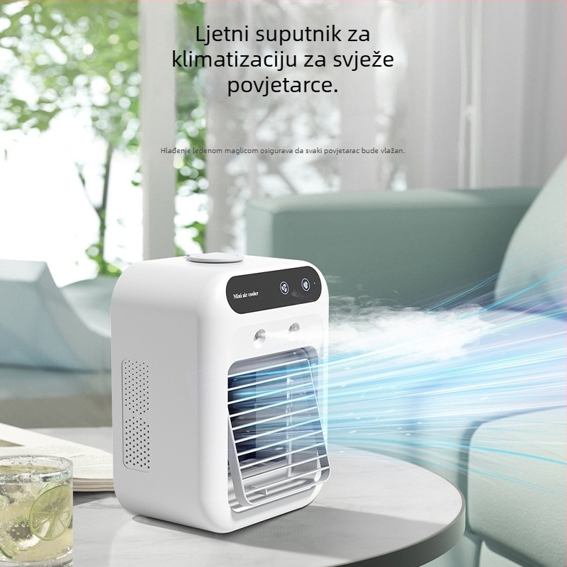 Stolni mini ventilator za hlađenje, USB punjenje, prijenosan za kampiranje i na otvorenom