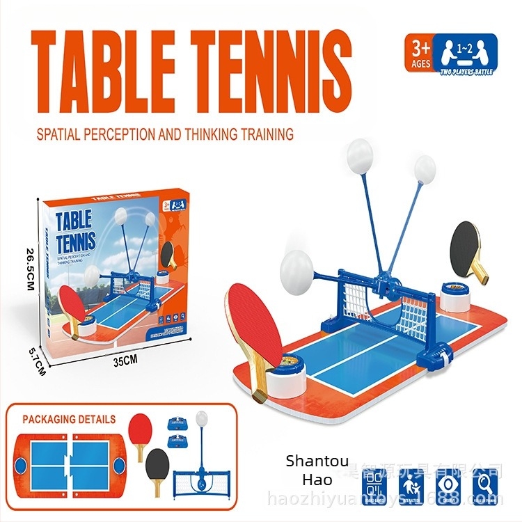 Mini stolna igra za djecu — dvoboj roditelj-dijete na stolu za stolni tenis