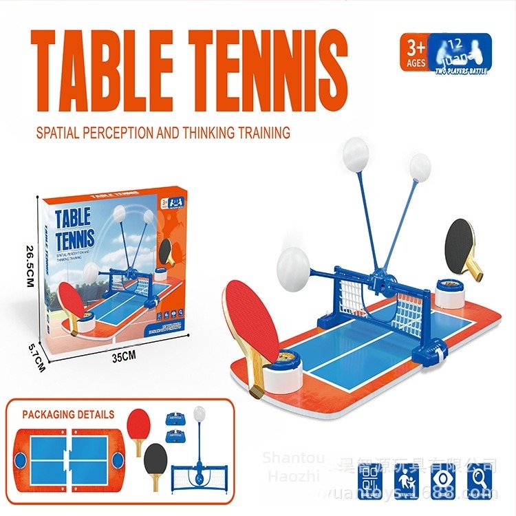 Mini stolna igra za djecu — dvoboj roditelj-dijete na stolu za stolni tenis