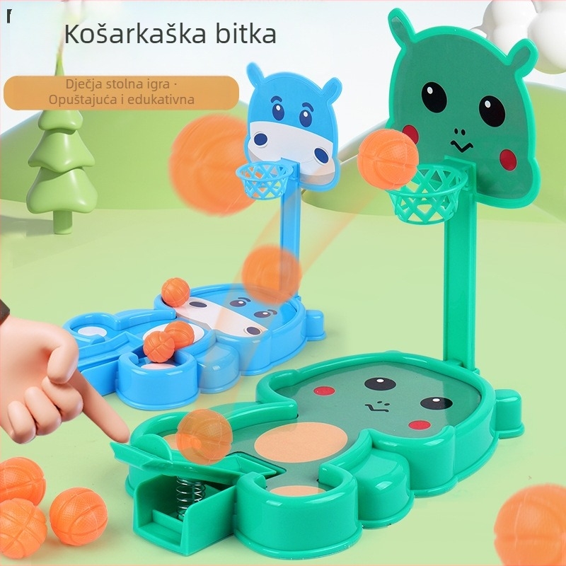 Mini stolni košarkaški stroj za bacanje prstima — edukativna stolna igra za djecu