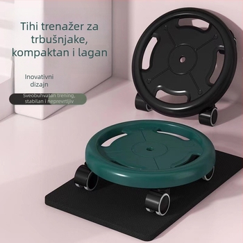 Uređaj za treniranje jezgre s diskom s četiri kotača i tihim trbušnim kolutićem