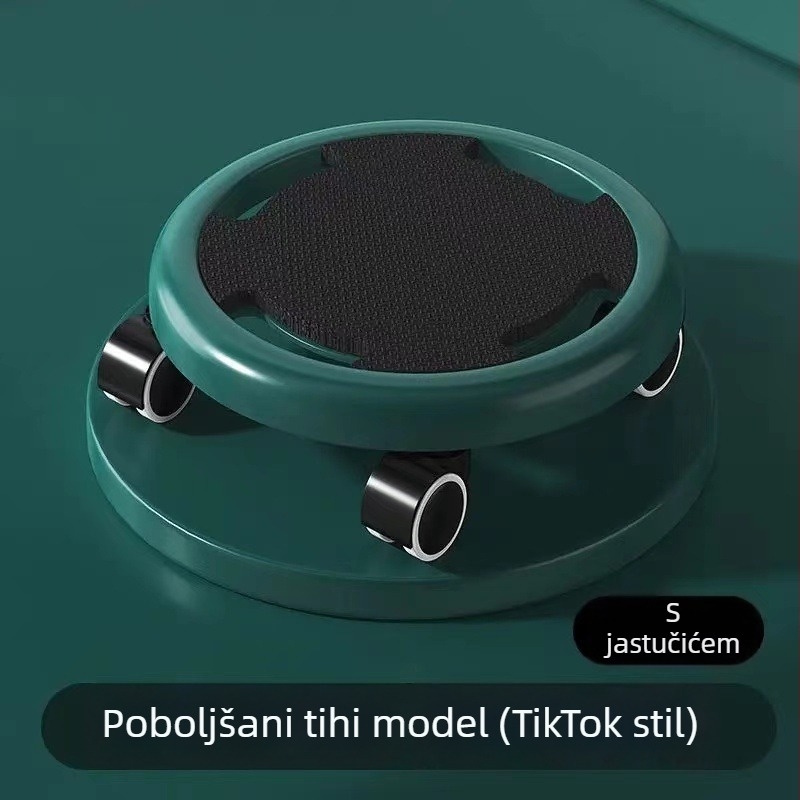 Uređaj za treniranje jezgre s diskom s četiri kotača i tihim trbušnim kolutićem