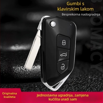 Sklopno kućište ključa za Volkswagen Sagitar i Skoda Bora, 202AD, novi model, ABS plastika