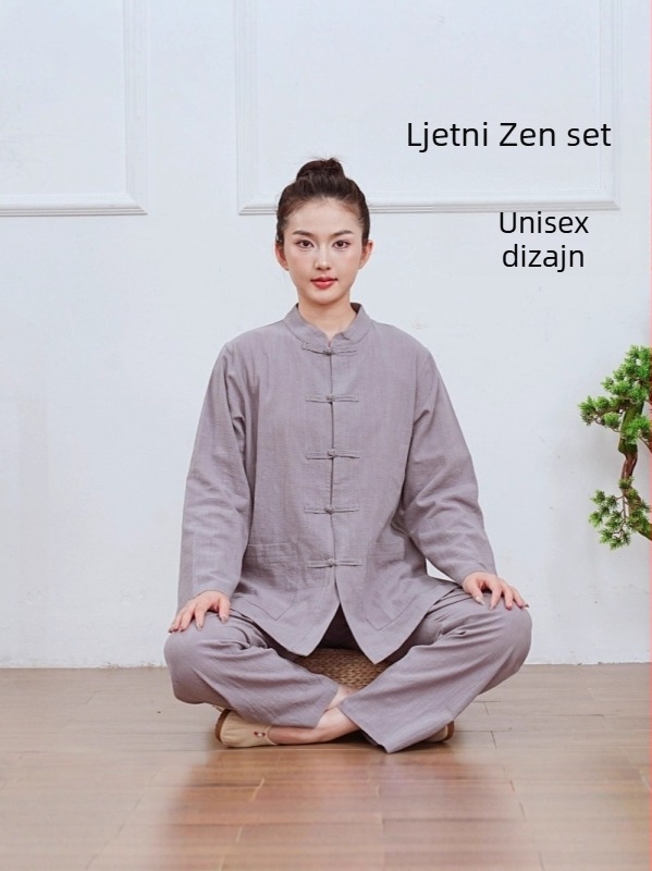 Ljetni lagani set od bambus-pamučnog materijala za zen meditaciju i dobrobit
