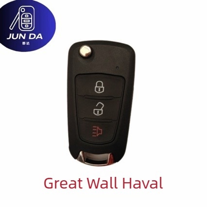 Sklopivi kućni omotač za daljinski ključ s 3 tipke, kompatibilno s Great Wall Haval C30, H5, H6, Tengyi M4