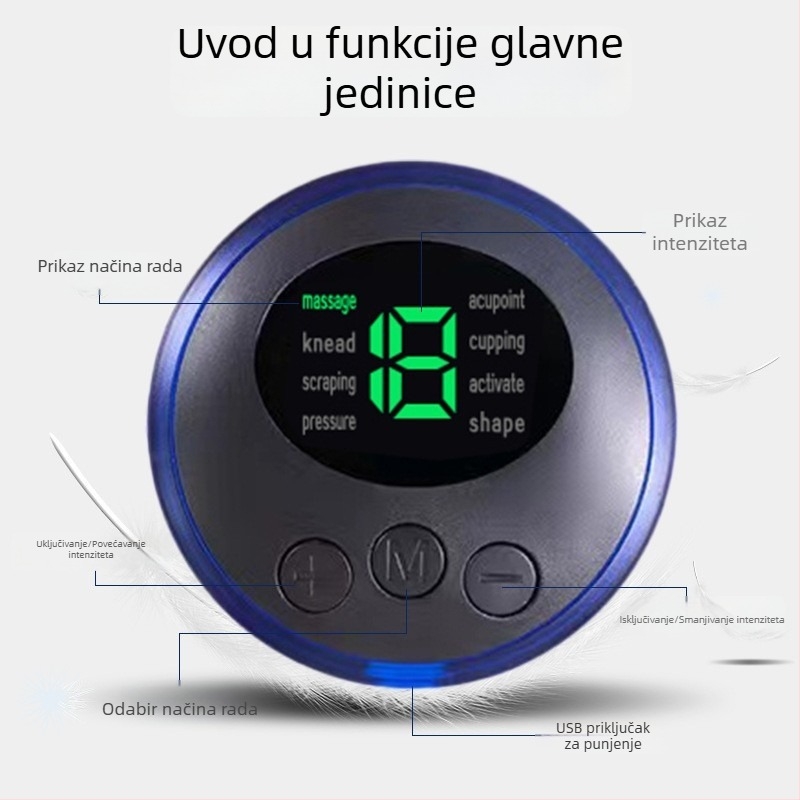 Inteligentan trenažer za trbušne mišiće – glavna jedinica za opremu za tjelesni trening, kontrola napajanja i kućne trbušne naljepnice