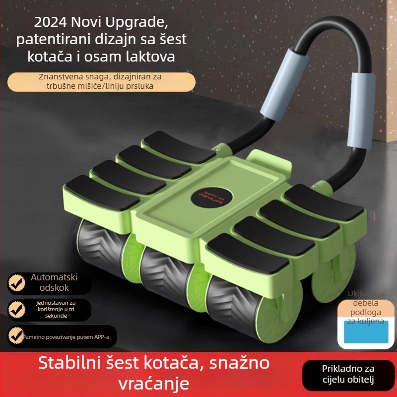 Changfeng 2025 Automatski povratni valjak za trbušne mišiće, šestokotačni trbušni valjak za kućne treninge