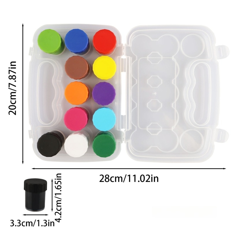 12 boja prijenosni set akvarela u kovčegu za DIY crtanje djece