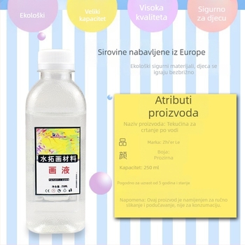 Tekućina za vodeno slikanje za vodne tehnike, 500 ml i 250 ml, materijali za slikanje vodom