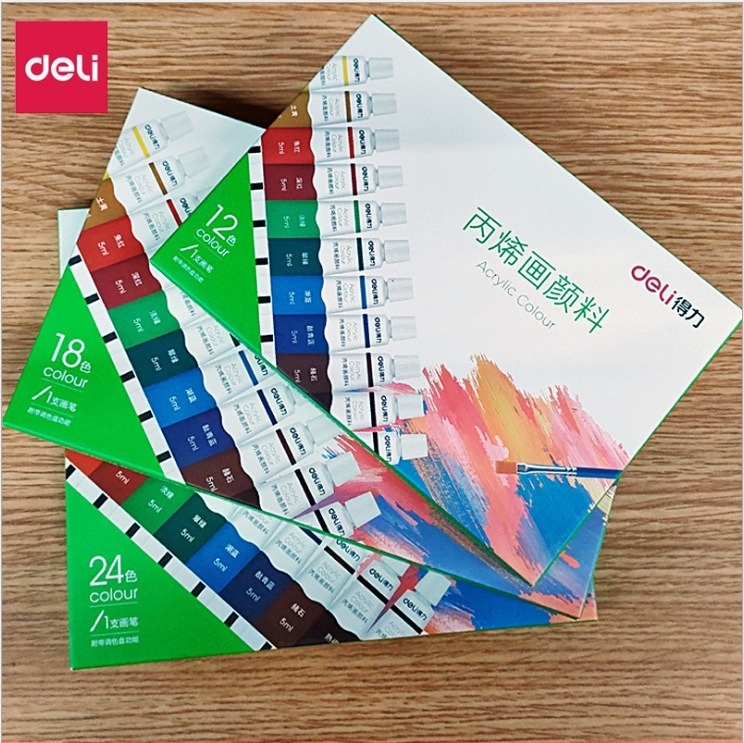 Set akrilnih boja 73913/73914/73915, 12/18/36 boja, 5 ml, za učenike