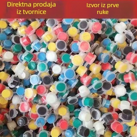 Set od 12 boja: akrilne i akvarelne boje za dječje slikanje prstima i bojanje gipssane lutke, perivo, sigurno.