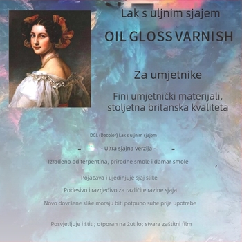 Lak za uljnu sliku s dammarovom smolom za sjaj, prozirni zaštitni film, antibakterijski za miješanje pigmenata