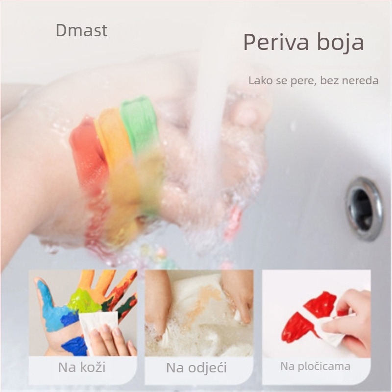 Dmast RG100-100ml gouache boje u vrećici za crtanje i umjetnost, posebna gouache za učenike, kutija s 12 boja, 100 ml svake boje