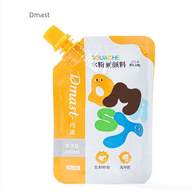 Dmast RG100-100ml gouache boje u vrećici za crtanje i umjetnost, posebna gouache za učenike, kutija s 12 boja, 100 ml svake boje