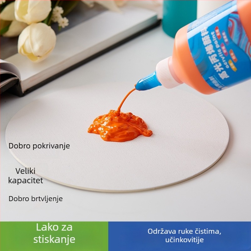 Prilagođene akrilne i gouache boje, 500 ml, za grafite na gip sinim lutkama