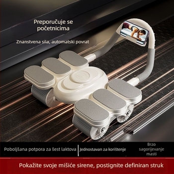 Četverokrilno kolutić za trbuh s automatskim vraćanjem, za muškarce i žene, trening trbušnih mišića, fitness oprema