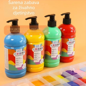 Gouache za djecu, 24 boja, 500 ml, perivo, sigurno za vrtić