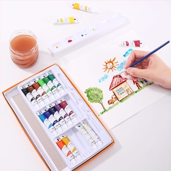 Deli gouache set boja, 12/18/24 boja, 5 ml po tubi, za učenike i djecu