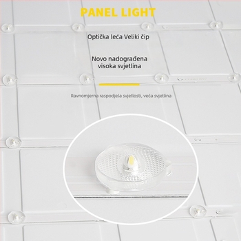 LED ravni panel 600x600, integrirano stropno osvjetljenje za ured, aluminijski panel osvjetljenja