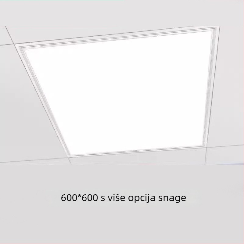 LED plošni panel rasvjeta 600x600, integrirani strop 60x60, gips-mineralna vata