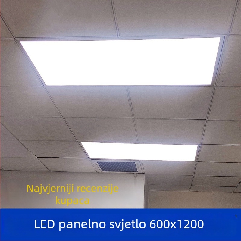 Integrirani stropni LED plosnati panel rasvjeta 600x1200 mm, ugrađeni panel za ploču od gips-mineralne vune 30x120