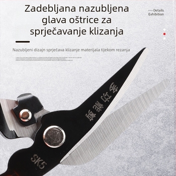 Industrijske škare za lim – teške višefunkcionalne ručne škare za stropne ploče od čelika i aluminija.