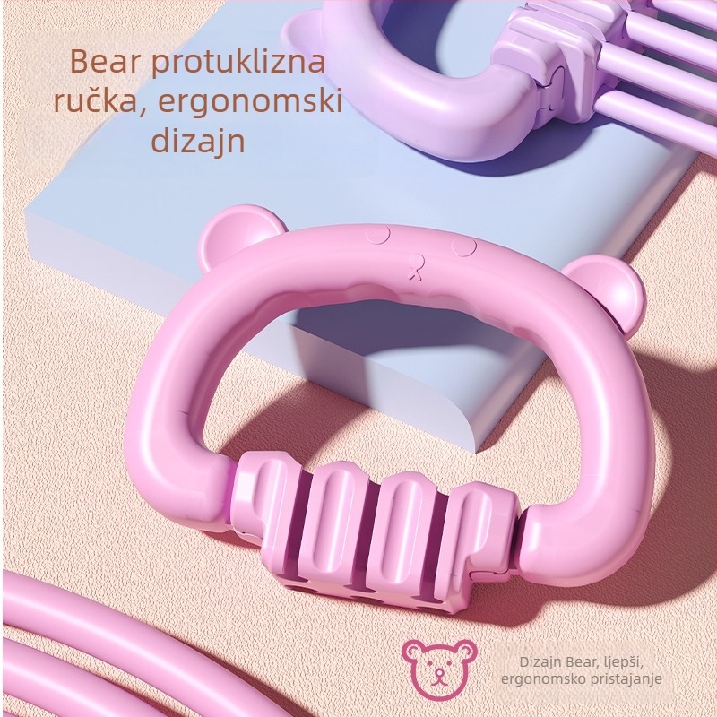 Elastična traka u obliku osmice za otvaranje leđa i ramena, silikonska napinjačka traka za kućnu jogu i fitness