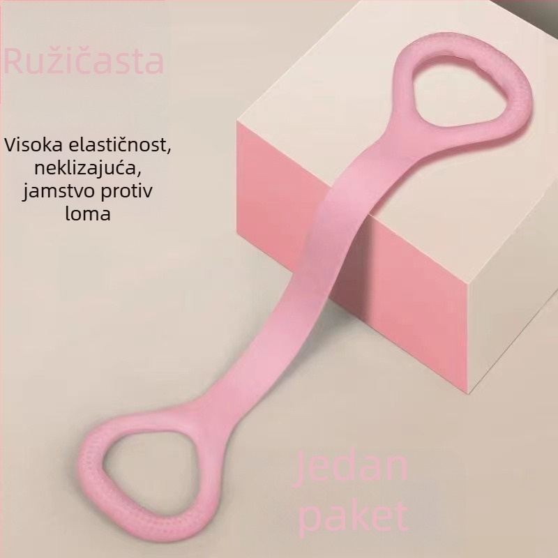 Elastična traka u obliku osmice za otvaranje leđa i ramena, silikonska napinjačka traka za kućnu jogu i fitness