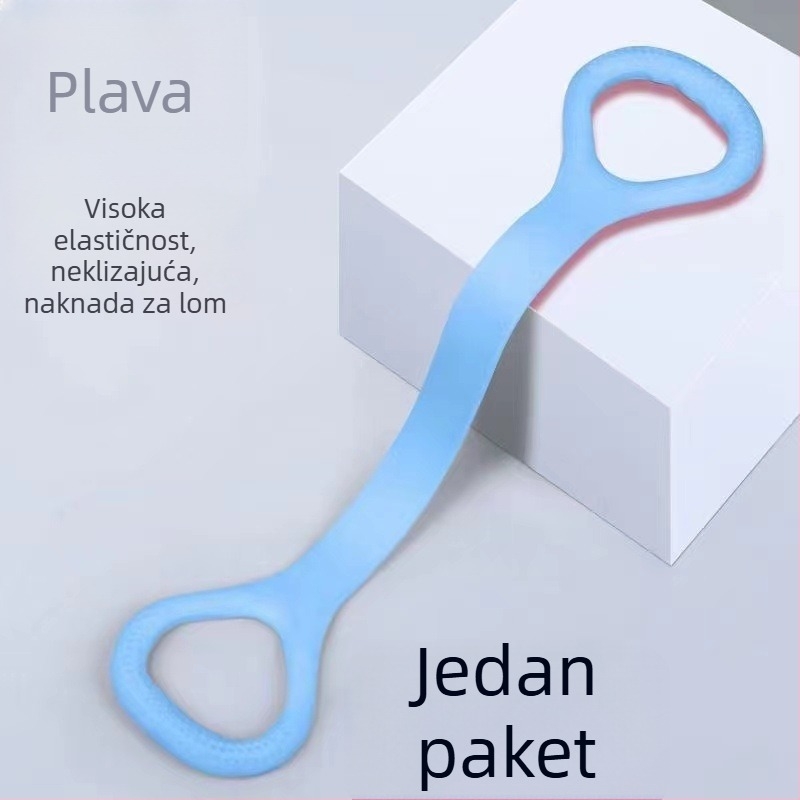 Elastična traka u obliku osmice za otvaranje leđa i ramena, silikonska napinjačka traka za kućnu jogu i fitness