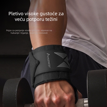 Muške narukvice za zapešće za fitness, kompresijske trake za zapešće, podrška zapešću za sport, dizanje utega i mrtvo dizanje