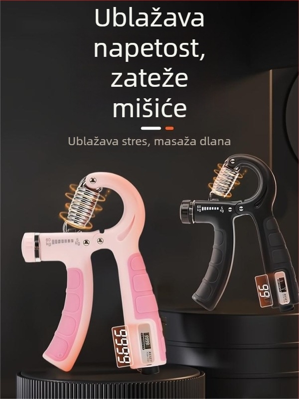 Trener snage hvatanja za ruku i prste, prijenosni i podesivi uređaj za rehabilitaciju
