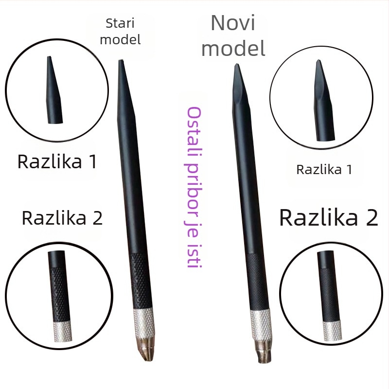 Set noževa za obojene olovke i rezanje modela, s 12 oštrica