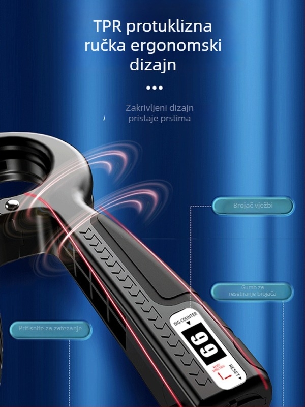 Uređaj za jačanje hvata za muškarce, profesionalni uređaj za treniranje snage ruke i prstiju, vježba sa grip loptom, fitness prsten za ruke