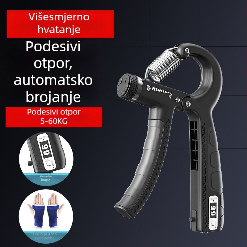 Uređaj za jačanje hvata za muškarce, profesionalni uređaj za treniranje snage ruke i prstiju, vježba sa grip loptom, fitness prsten za ruke