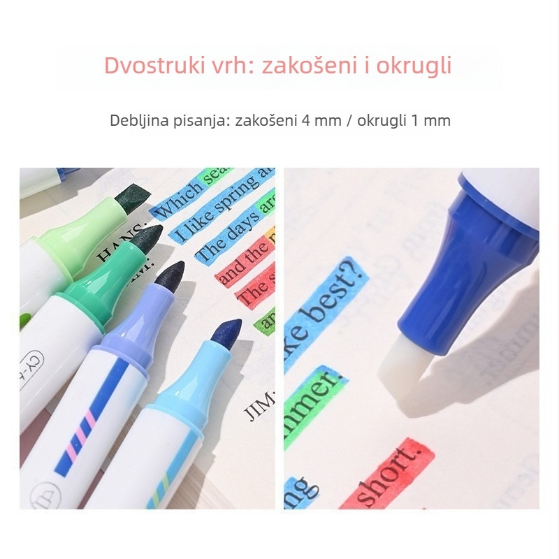 Čarobna olovka koja mijenja boje, fluorescentni marker, dvostruki vrh, višebojno crtanje za DIY projekte