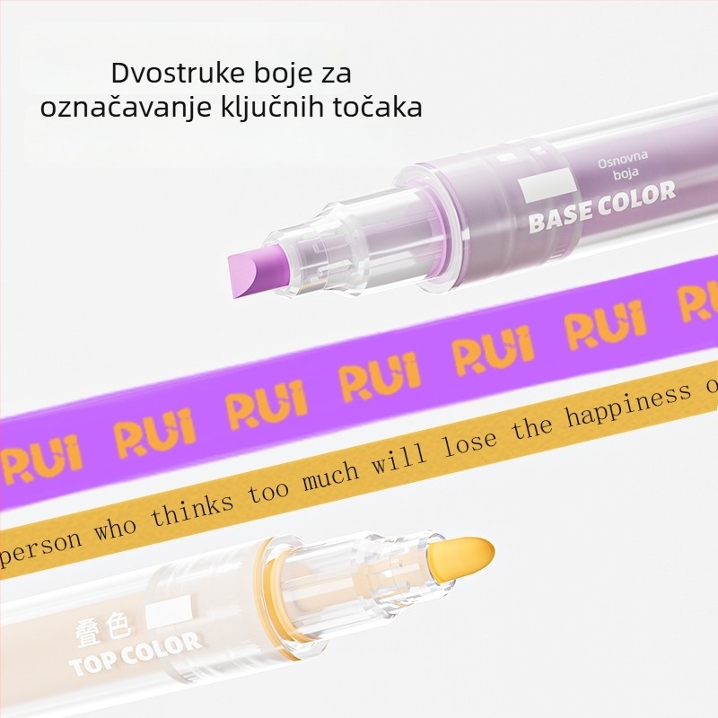 Brzo sušeći dvostruki marker s oba kraja, za bilješke i akvarel