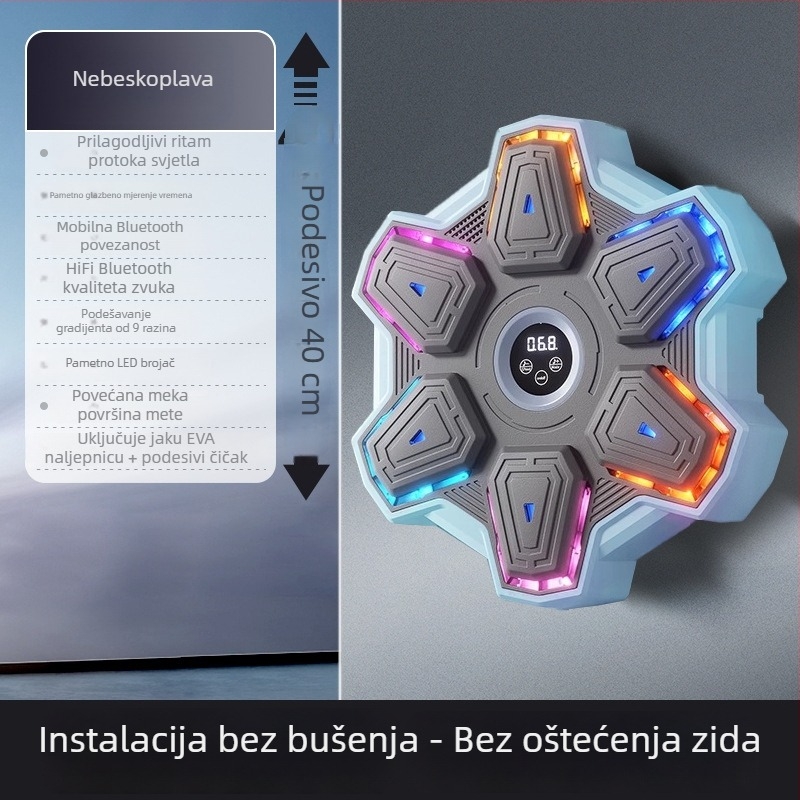 Inteligentni glazbeni boksački stroj za kućnu upotrebu – trening za odrasle uz glazbeni zidni cilj i opremu Sanda