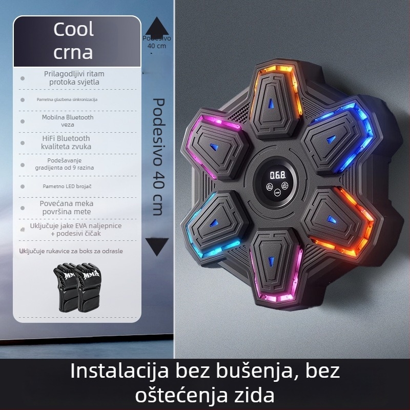 Inteligentni glazbeni boksački stroj za kućnu upotrebu – trening za odrasle uz glazbeni zidni cilj i opremu Sanda