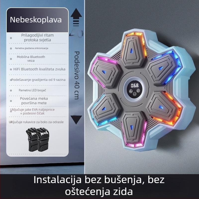 Inteligentni glazbeni boksački stroj za kućnu upotrebu – trening za odrasle uz glazbeni zidni cilj i opremu Sanda