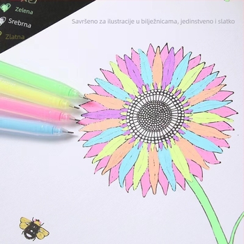 Model 985, set od 12 pastelnih fluorescentnih markera za učenike