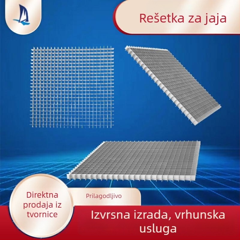 Aluminijska legura, mreža tipa jajetog oblika pod kutem od 45°, zračni otvor, moguće izrezati do željene veličine