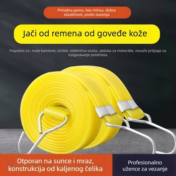 Elastični gumeni kaiš za učvršćivanje električnih vozila i motocikala, 20 mm širok, nosivost 8 kg