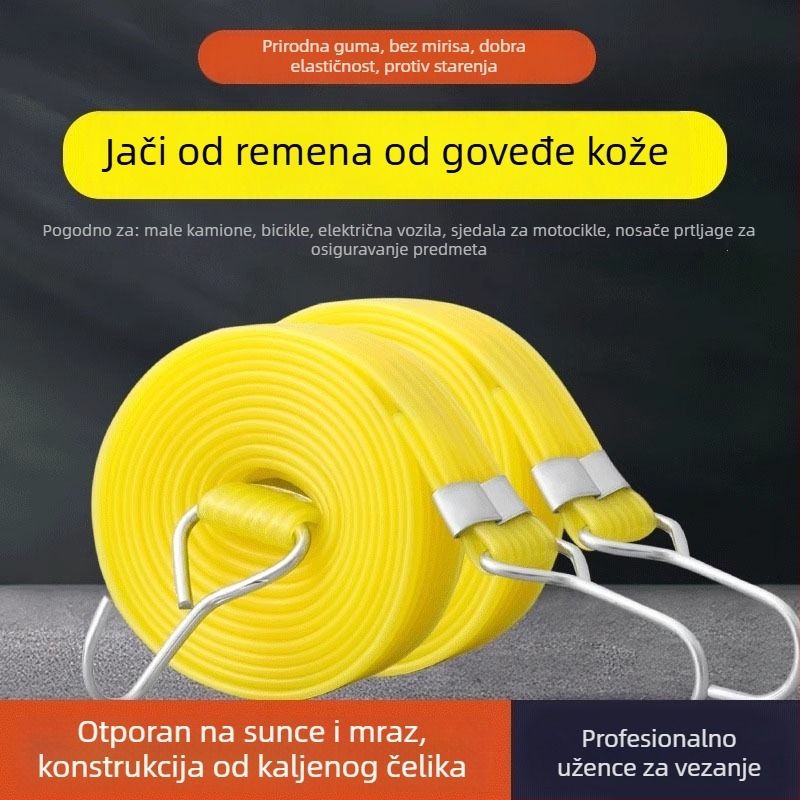 Elastični gumeni kaiš za učvršćivanje električnih vozila i motocikala, 20 mm širok, nosivost 8 kg