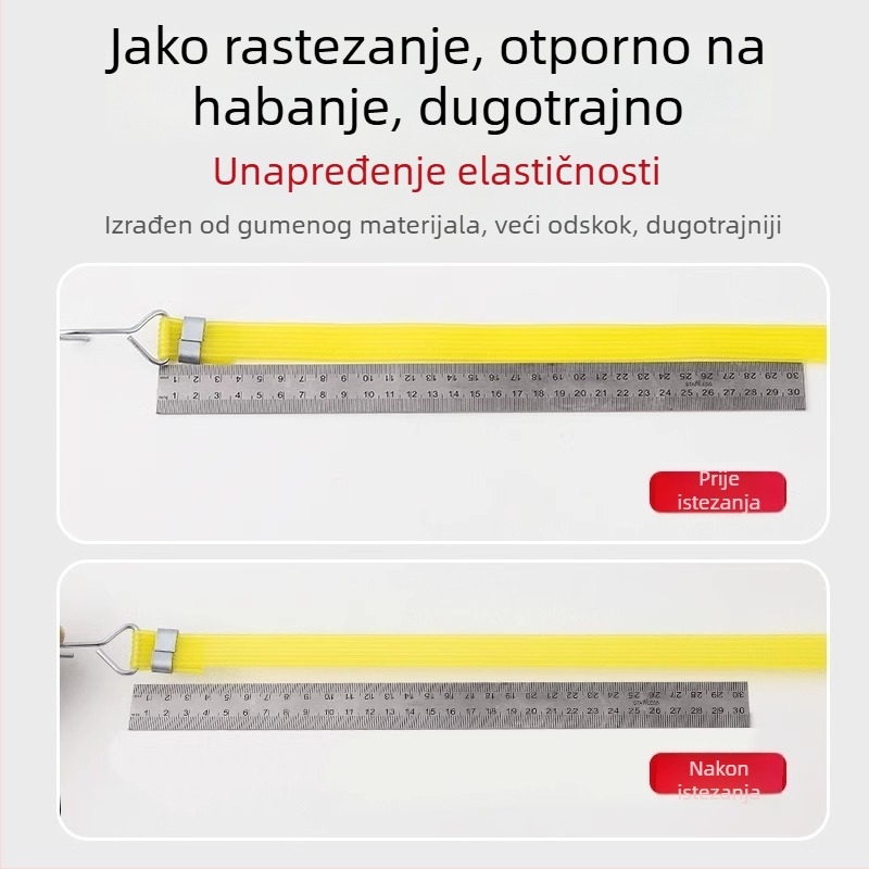 Elastični gumeni kaiš za učvršćivanje električnih vozila i motocikala, 20 mm širok, nosivost 8 kg