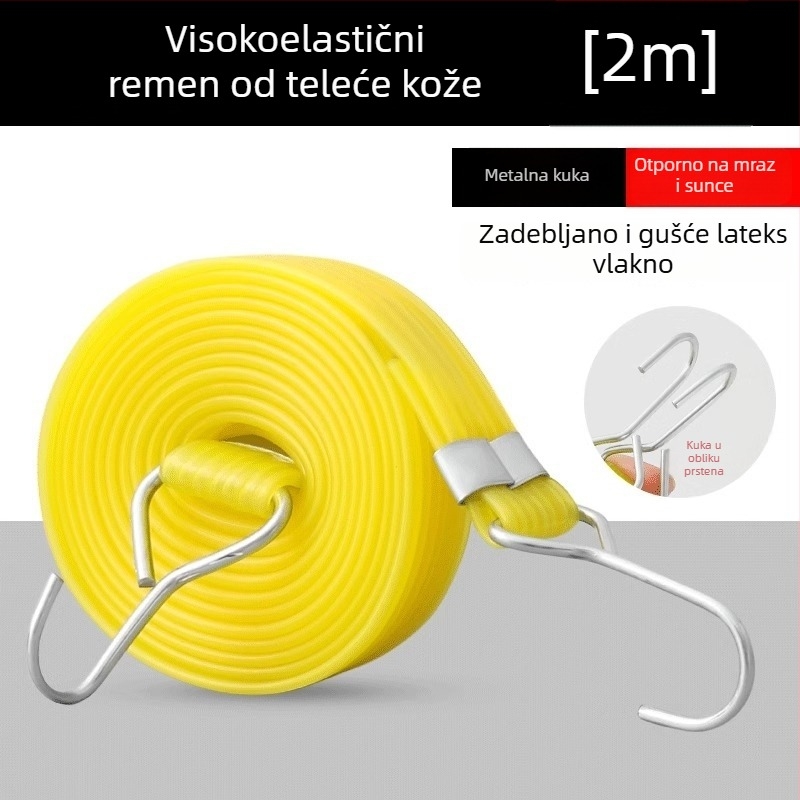 Elastični gumeni kaiš za učvršćivanje električnih vozila i motocikala, 20 mm širok, nosivost 8 kg